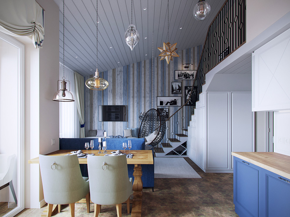 Воздушный лофт. ЖК Валентиновка парк. Двухуровневая квартира, 70 кв.м.