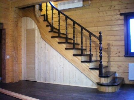 лестница поворот на 90 гр.