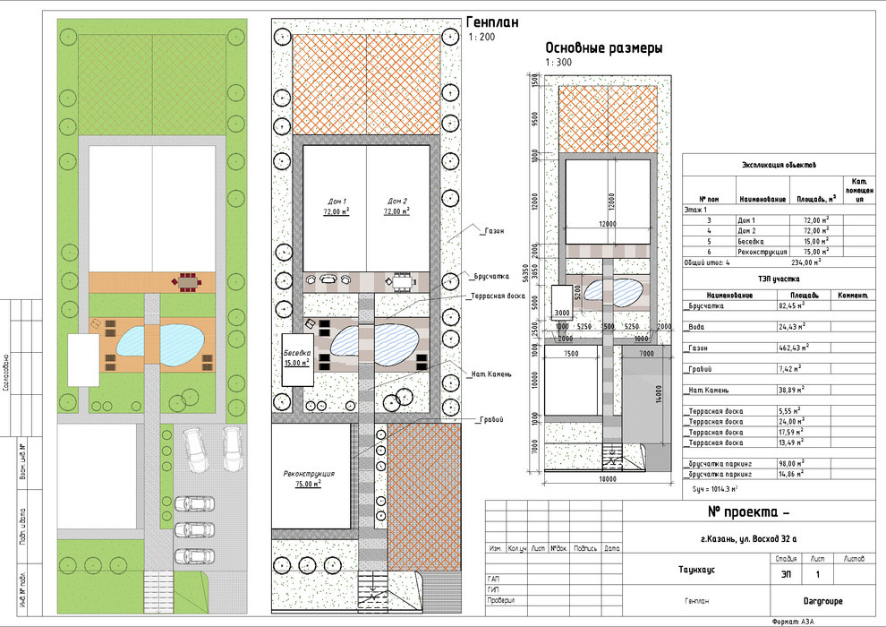 Генплан,благоустройство участка