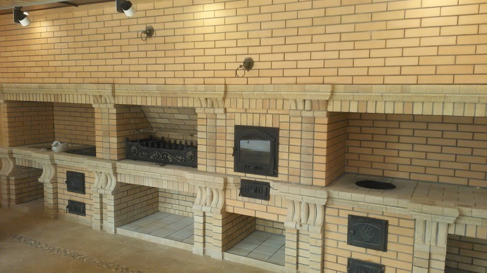 камины печи барбекю