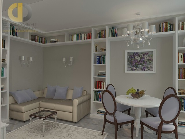 Дизайн интерьера трехкомнатной квартиры 83 кв. м. 48 фото