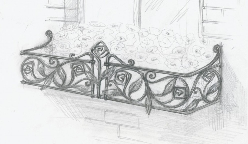 Кованые цветочницы