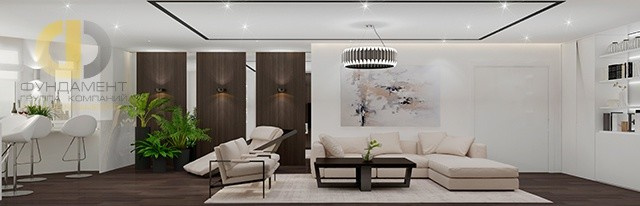 Дизайн-проект интерьера квартиры г. Москва, ул. Старокачаловская, д. 12