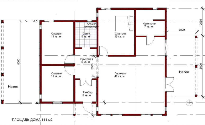Одноэтажный уютный дом в шведском стиле