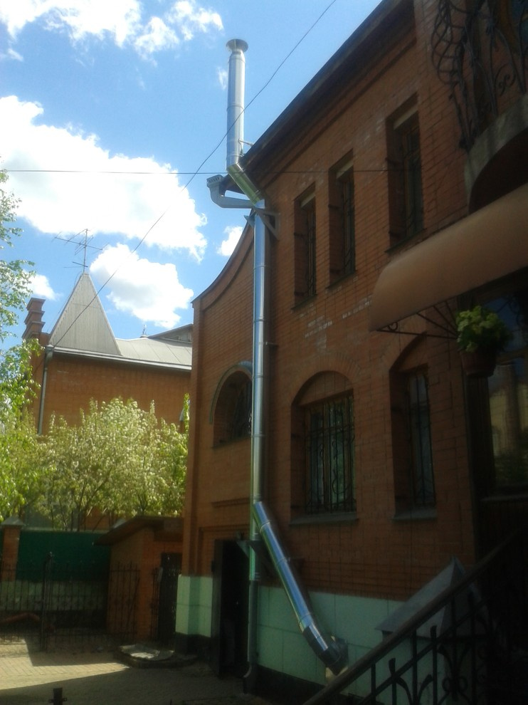 Монтаж дымоходов.