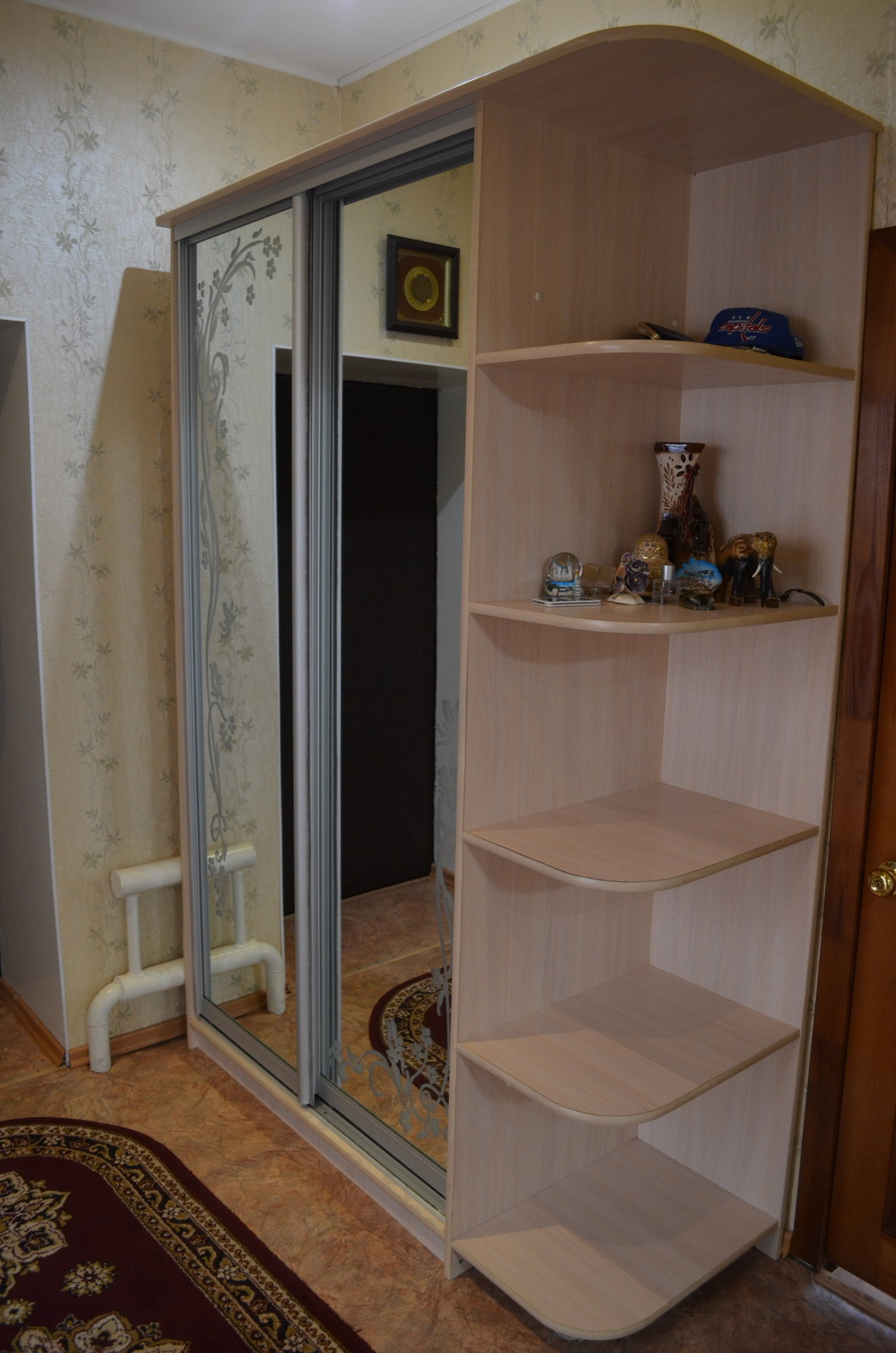 Шкаф купе с пескоструйным рисунком