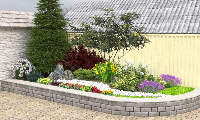 Ландшафтный дизайн отдельных клумб