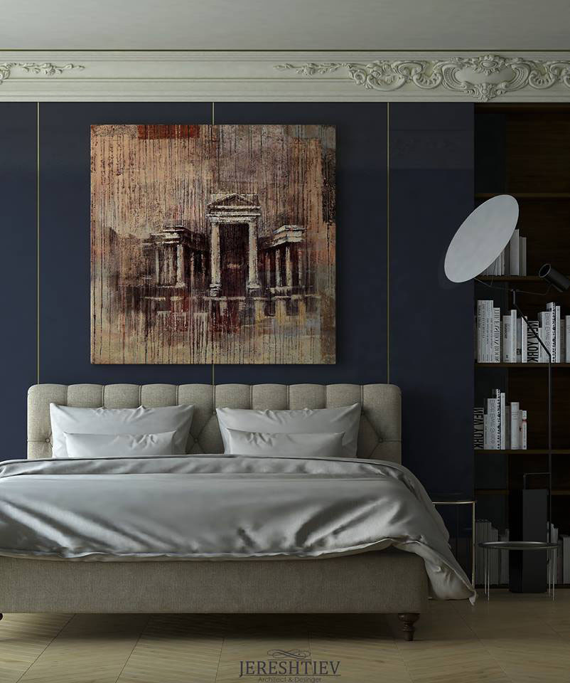 Картина "Пальмира" в интерьере