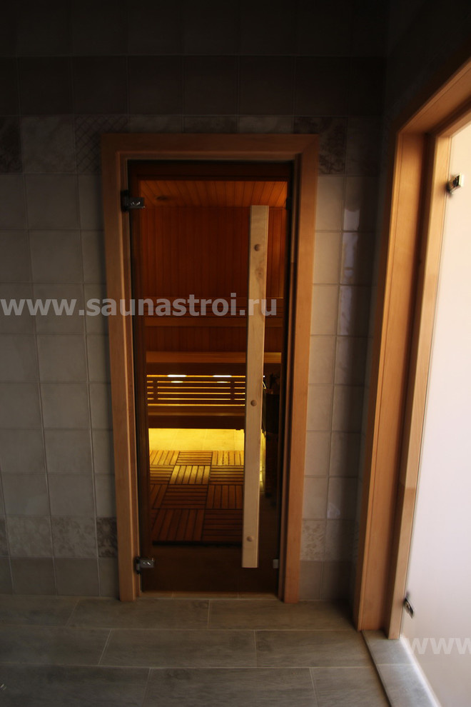 Внутренняя отделка парной - "Сауна в спокойных тонах"