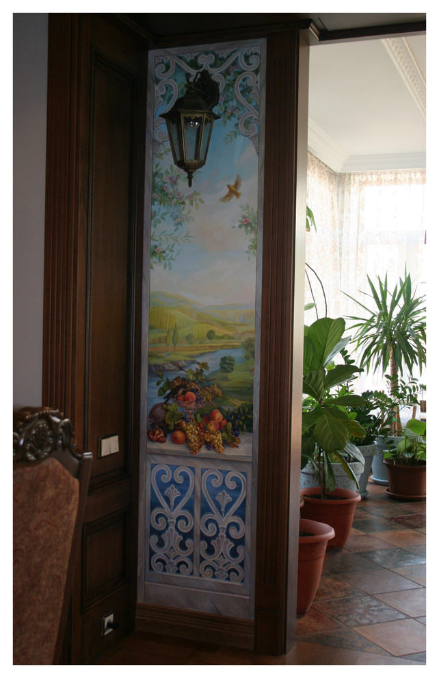 Художественное офрмление коттеджа . классика.