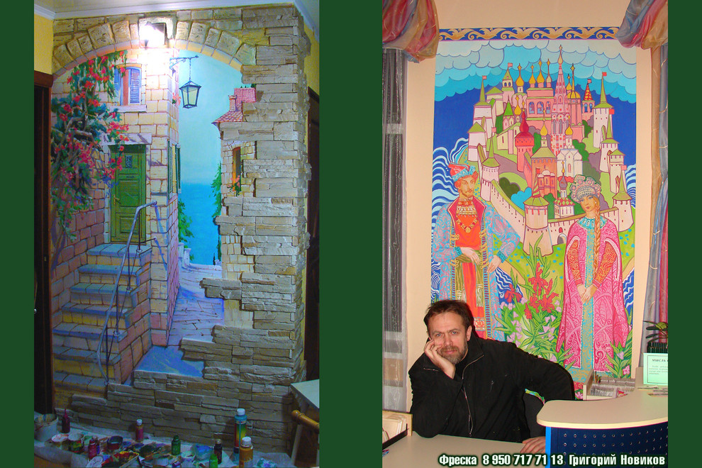 Настенная роспись в Интерьере" Венеция"