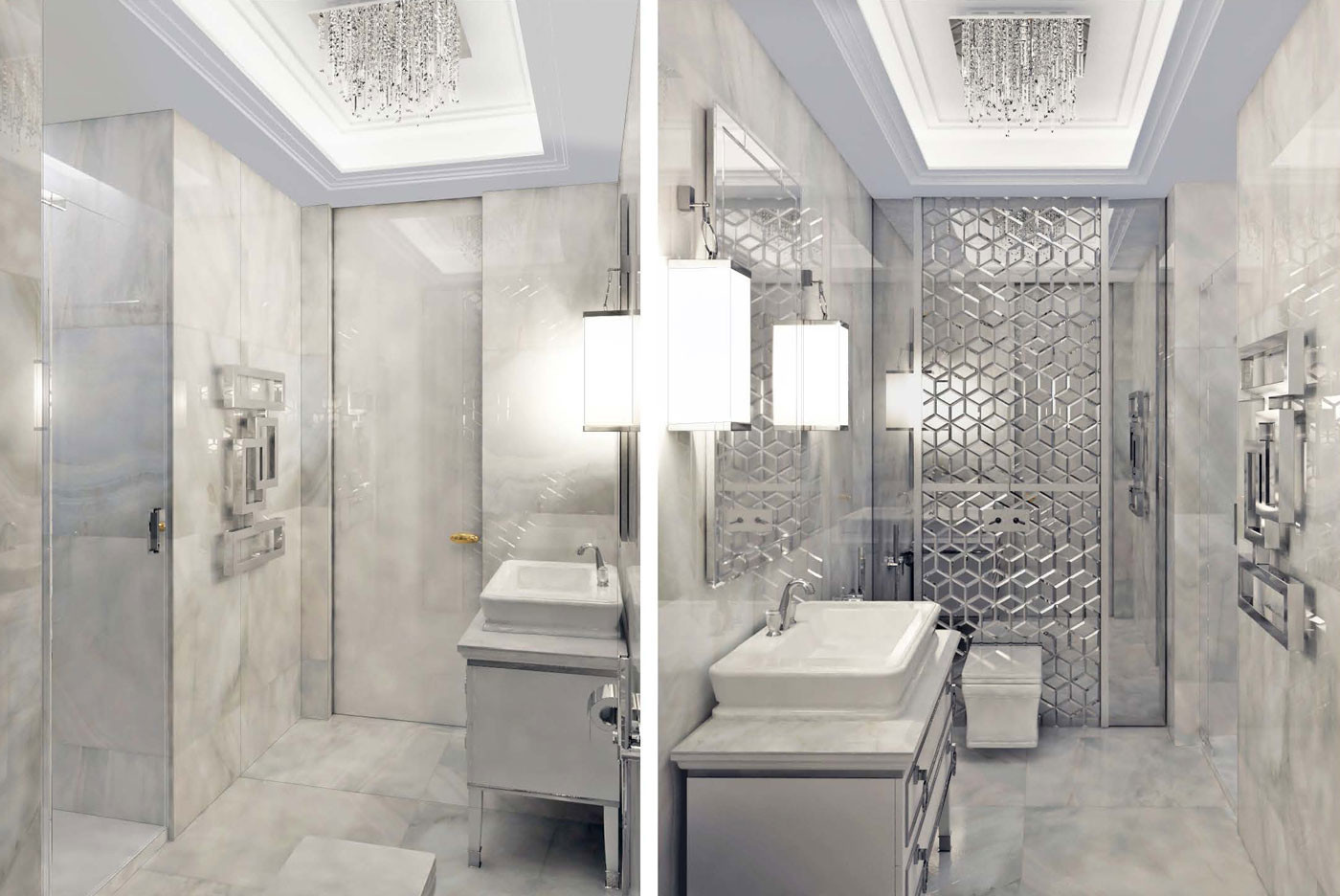 Золото на белом