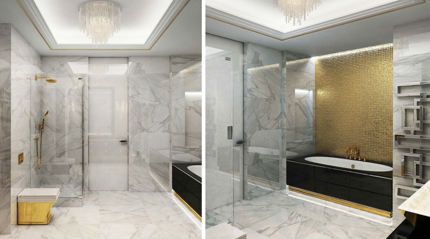 Золото на белом