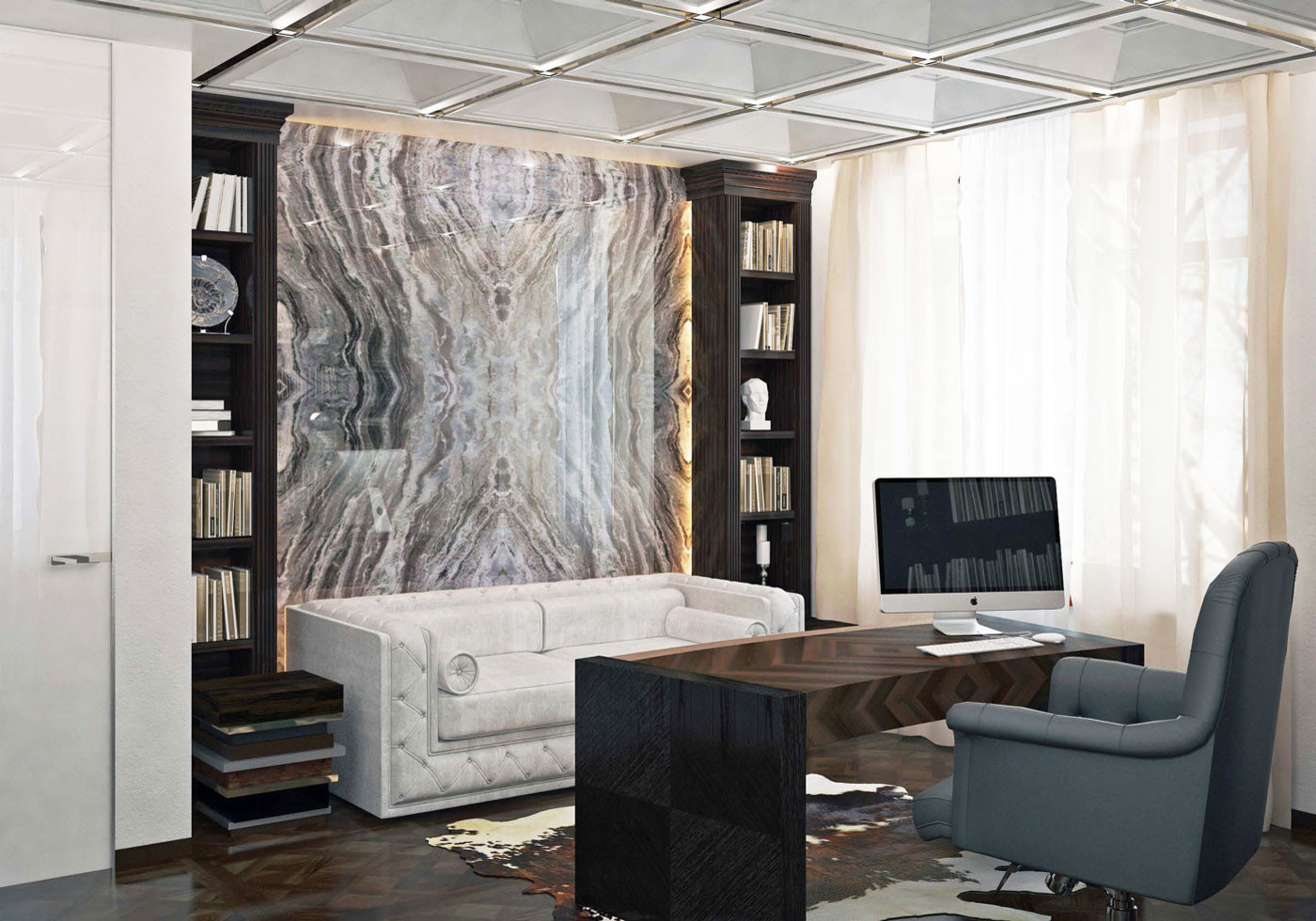 Золото на белом