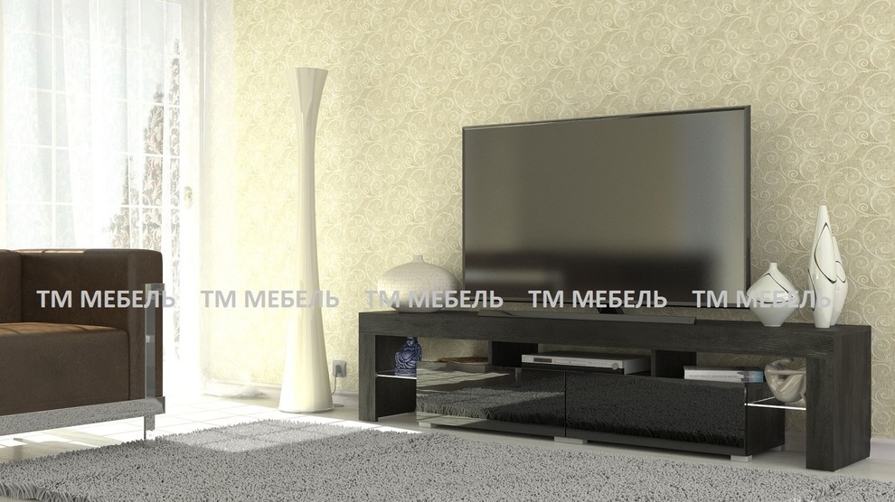 Тумба под ТВ чёрная