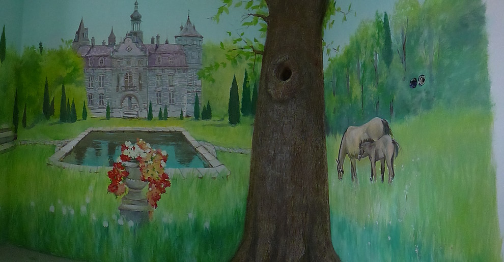 Настенная роспись в Интерьере" Венеция"