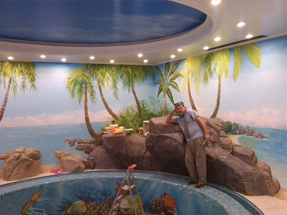 Обложка проекта: Настенная роспись в Интерьере" Венеция"