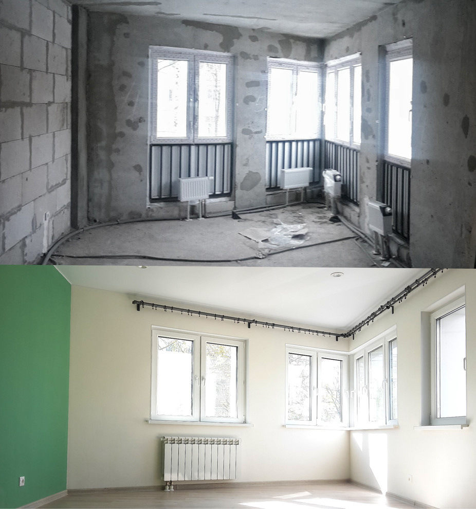 Ремонт двухкомнатной квартиры под ключ в скандинавском стиле в Пушкино