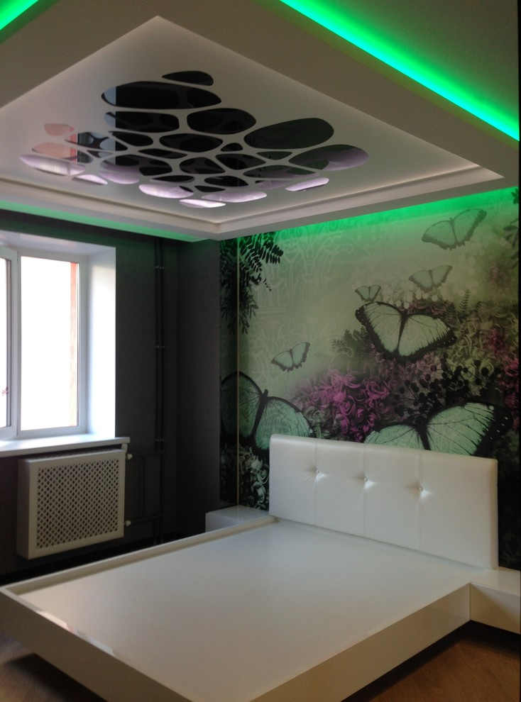 Шведские фотообои в спальне