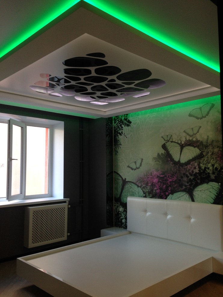 Шведские фотообои в спальне