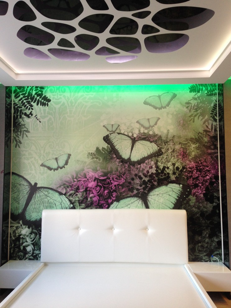 Обложка проекта: Шведские фотообои в спальне