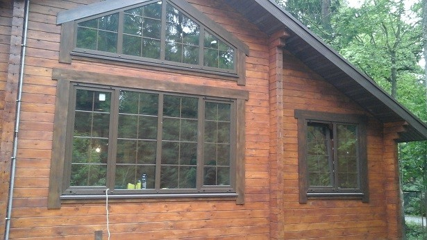 Проект дома из бруса в стиле шале "Альпы"