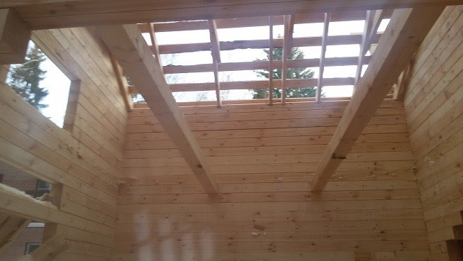 Проект дома из бруса в стиле шале "Альпы"