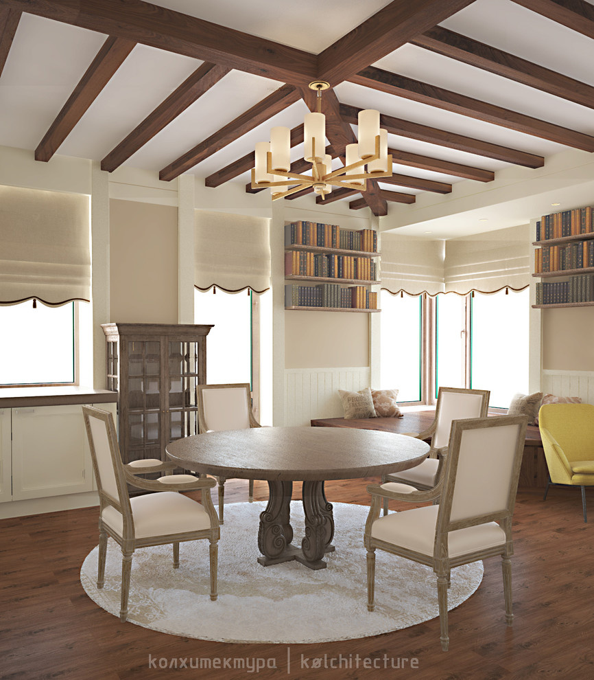 Кухня - столовая. Загородное домовладение из двух сообщающихся коттеджей.