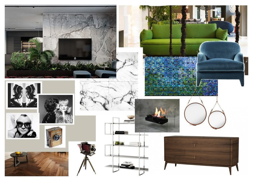 Проект квартиры в Москве "Urban Jungle"