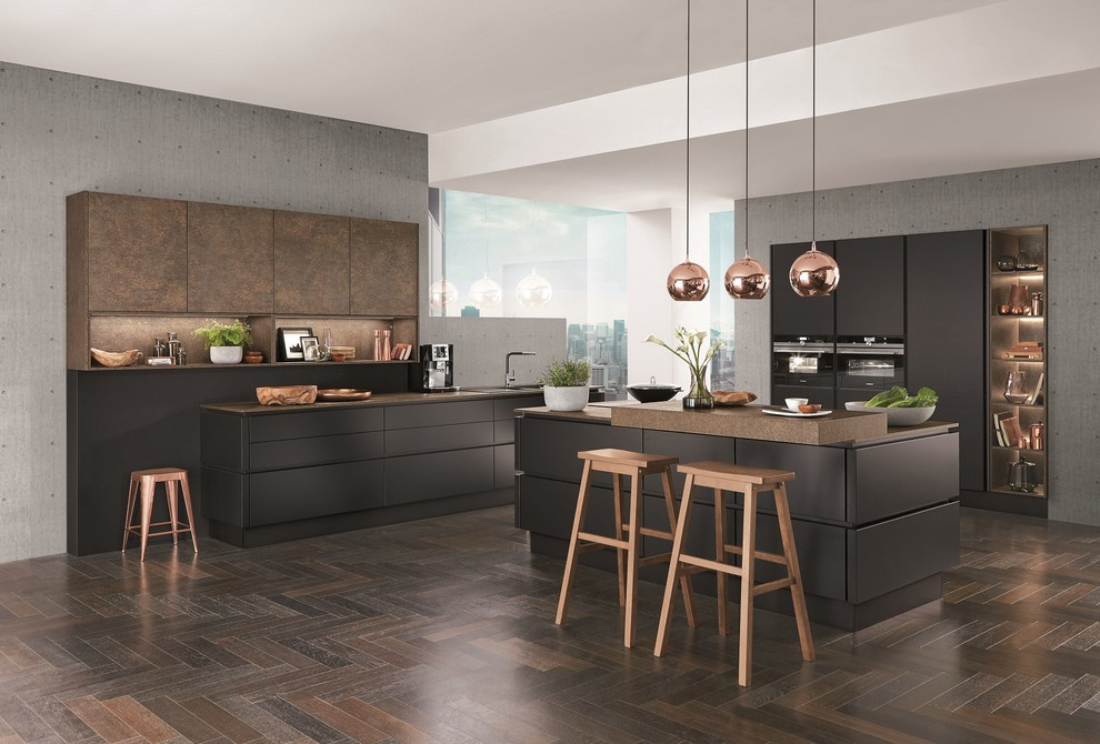 Кухни с декором Ferro Bronze