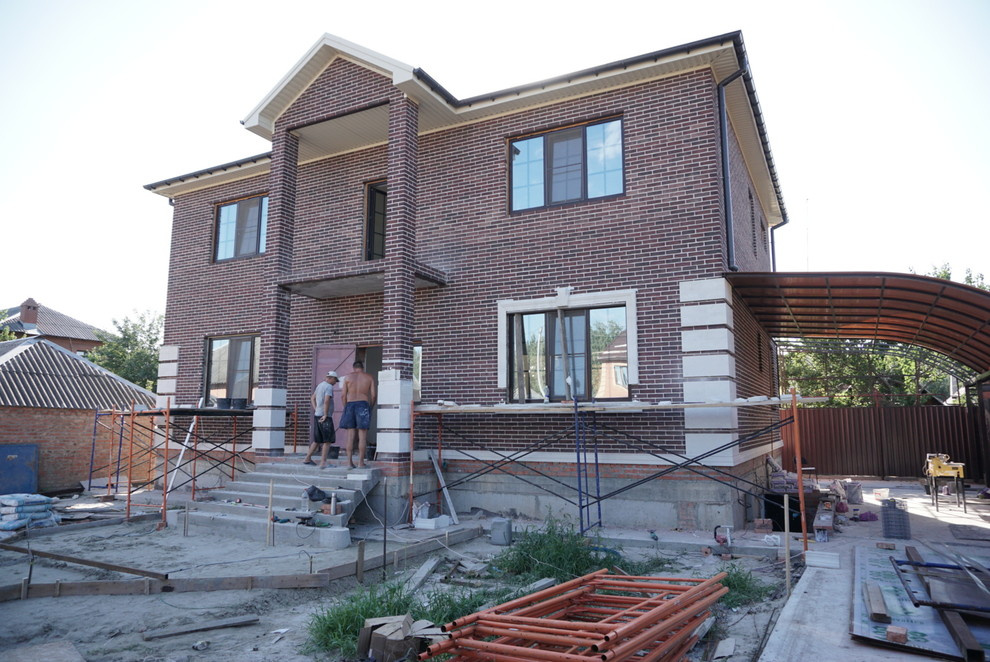 Установка лесов по периметру