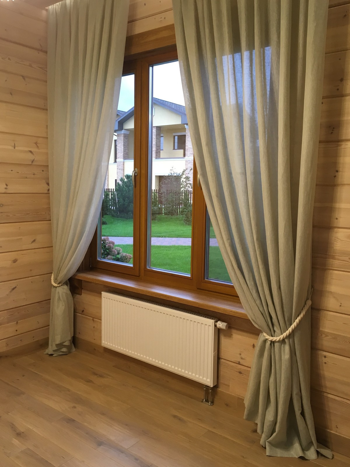 Шторы в деревянном доме КП Павлово-2