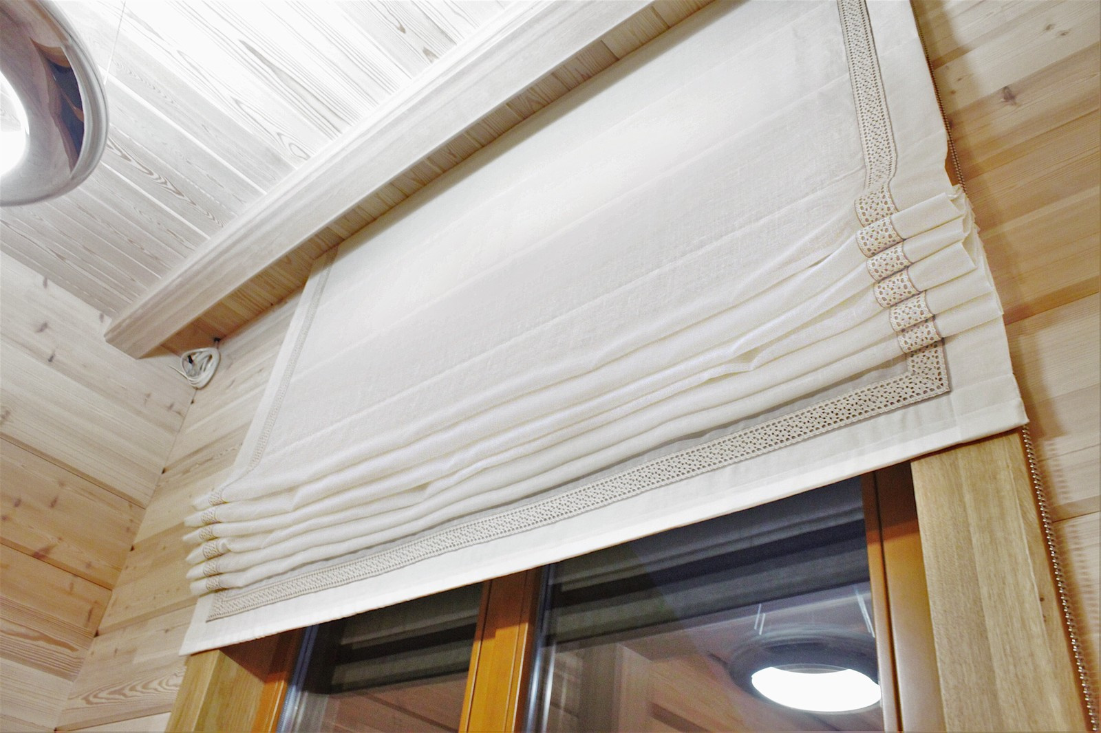 Шторы в деревянном доме КП Павлово-2