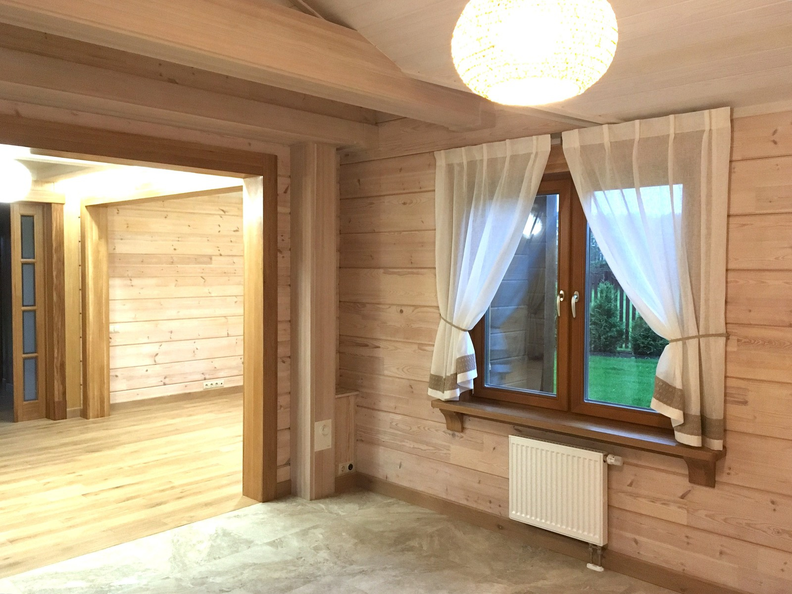 Шторы в деревянном доме КП Павлово-2