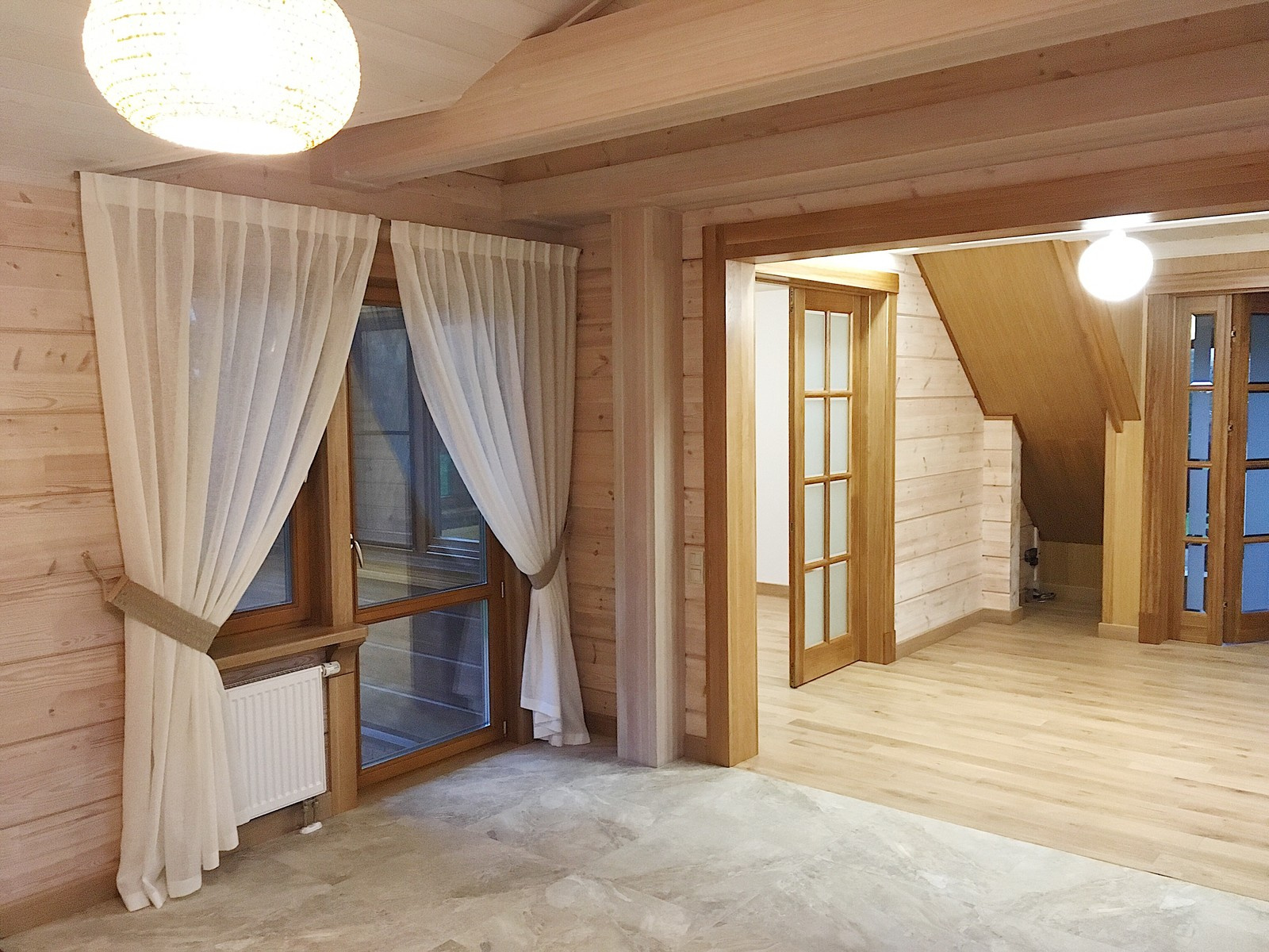 Шторы в деревянном доме КП Павлово-2