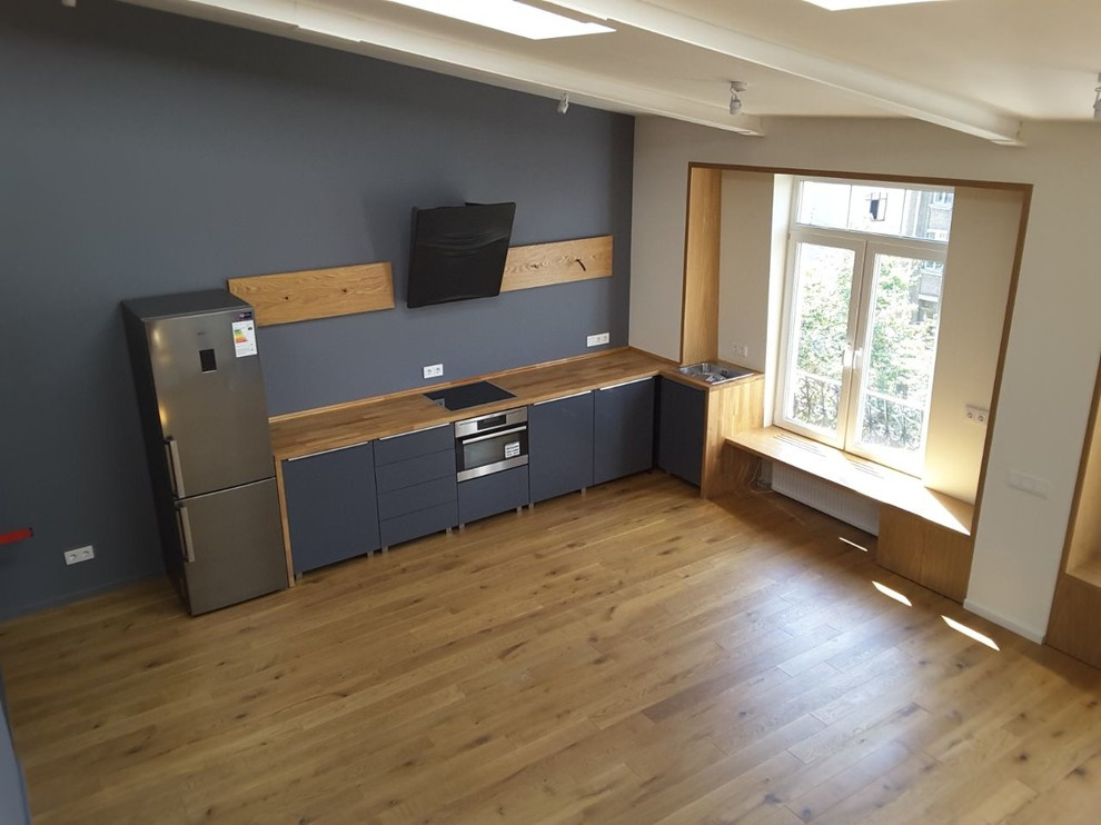 Отделка маленького лофта в центре Москвы