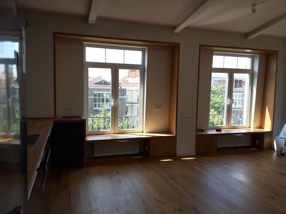 Отделка маленького лофта в центре Москвы