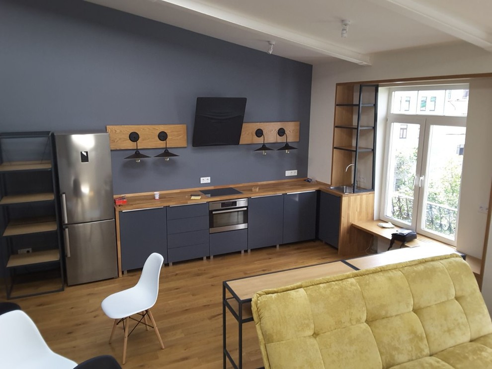 Обложка проекта: Отделка маленького лофта в центре Москвы