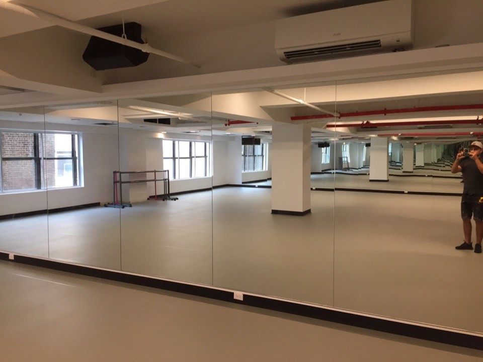 Glass Wall For Broadway Dance Studio