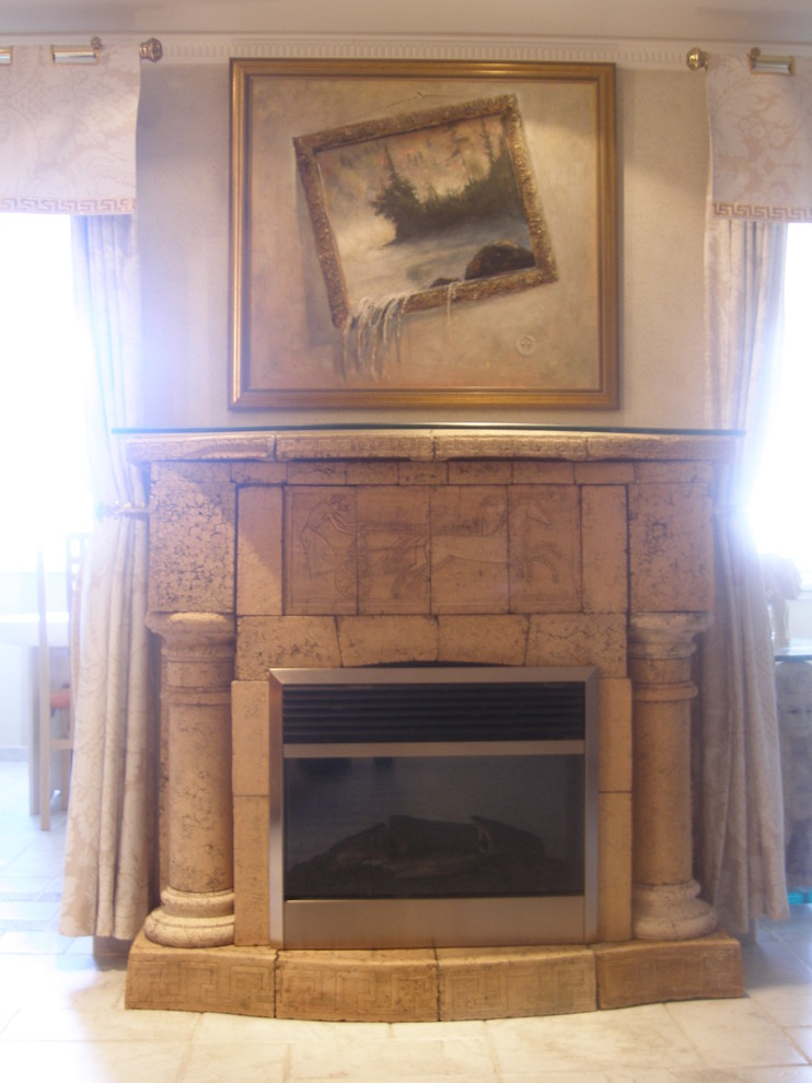 Камин, керамика.