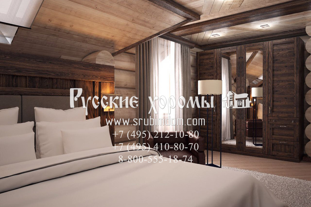 Спальня в срубе