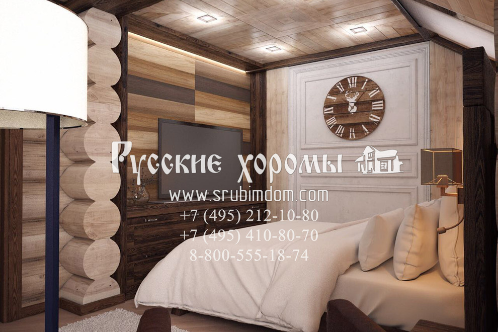Спальня в срубе