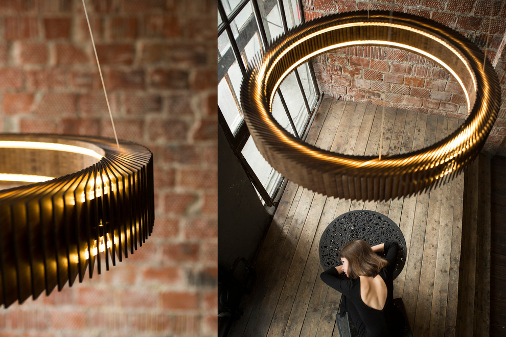 Люстра Синхротрон из ореха