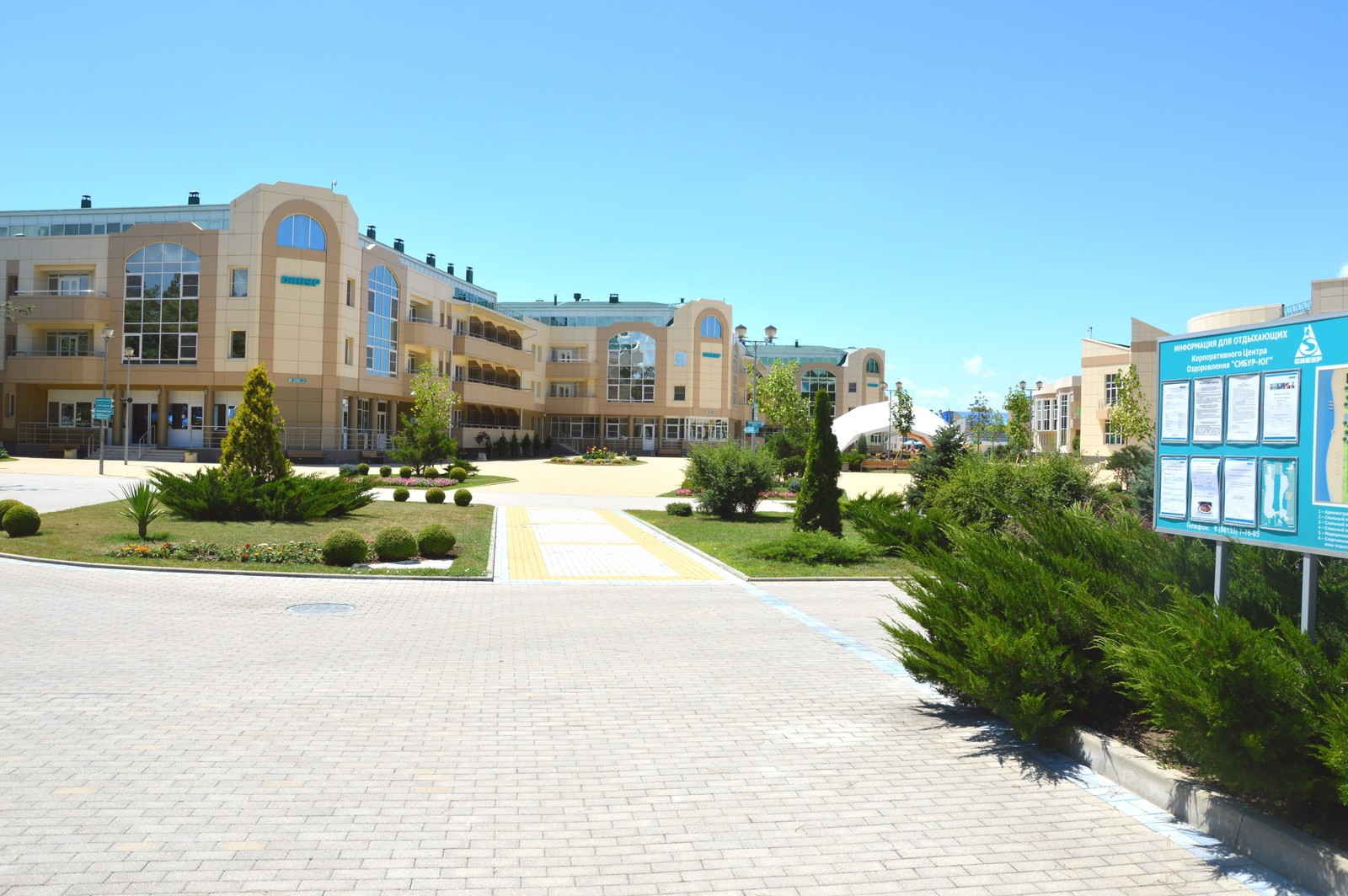 Озеленение территории оздоровительного комплекса