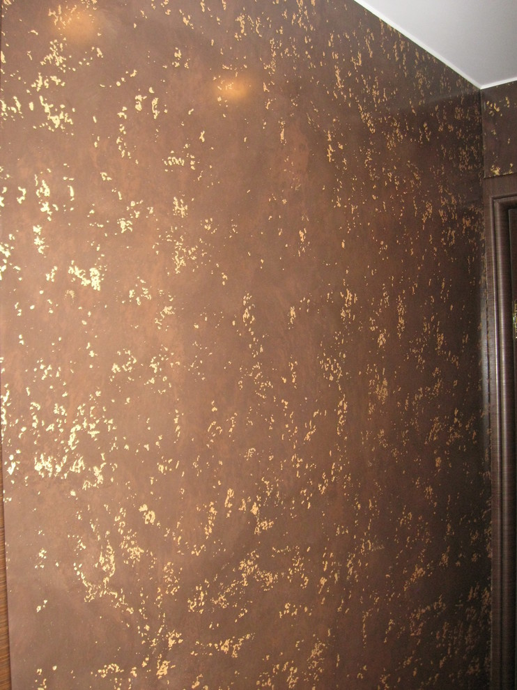 Декор квартиры :эффекты  травертин и антико.