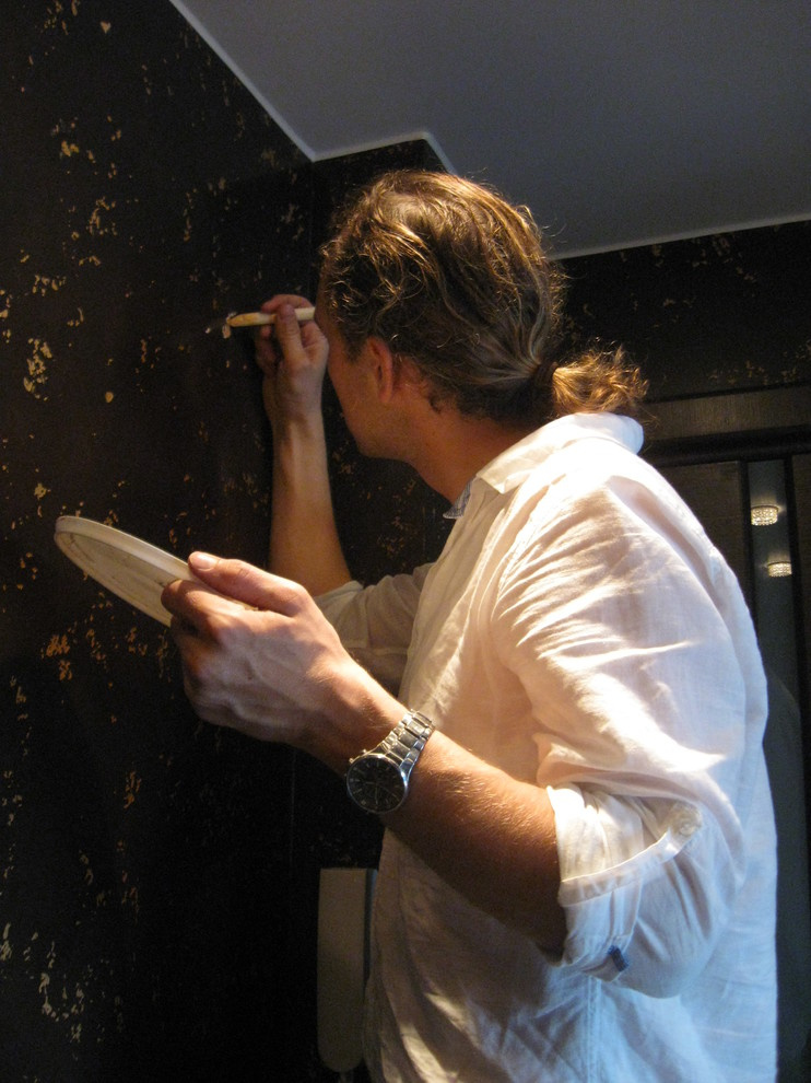 Декор квартиры :эффекты  травертин и антико.