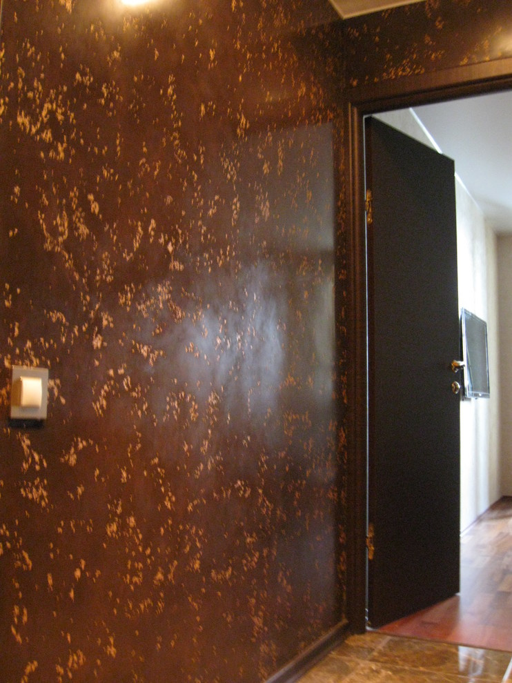 Декор квартиры :эффекты  травертин и антико.