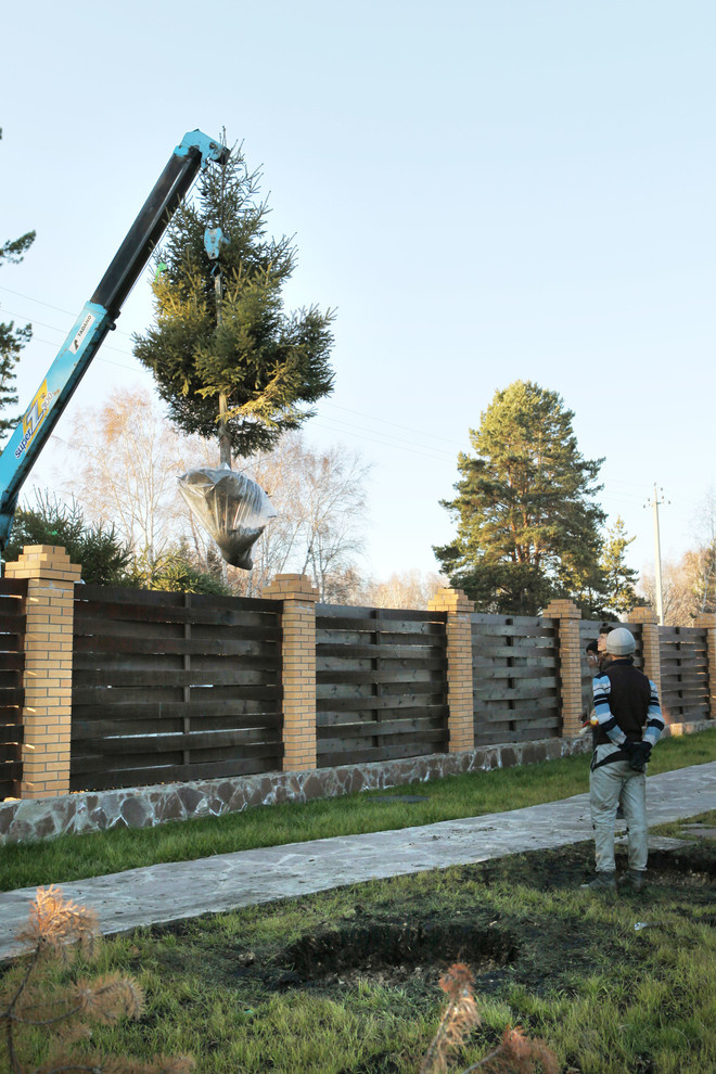 Участок с измененным рельефом