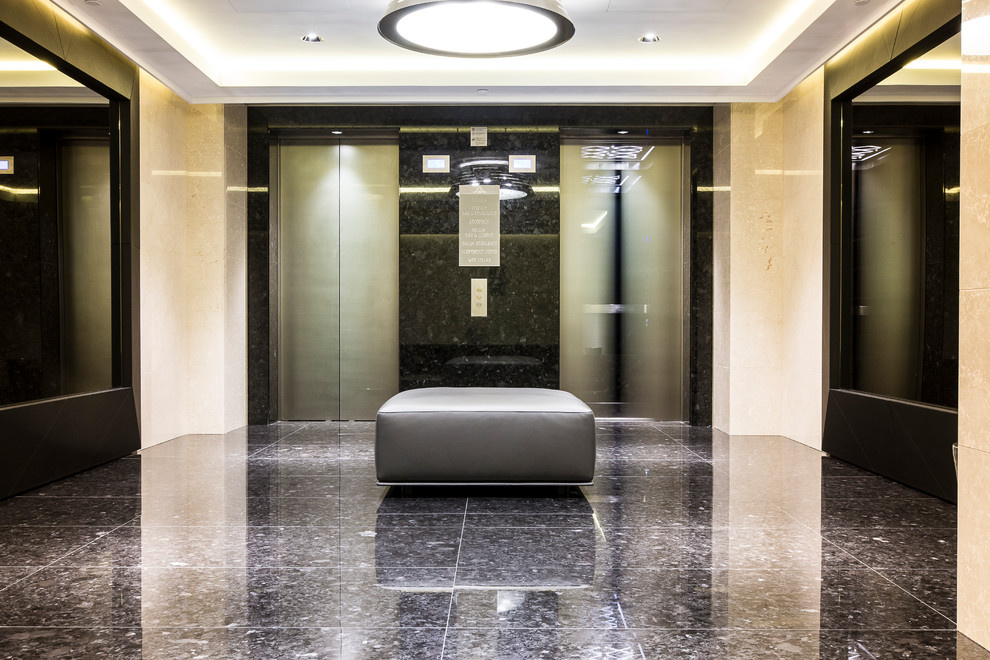 Лифт для роскошного отеля "GALLIA HOTEL" - MILAN, ITALY