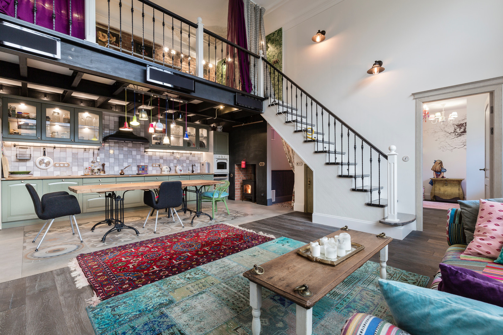 Boho Style 2-level Apartment